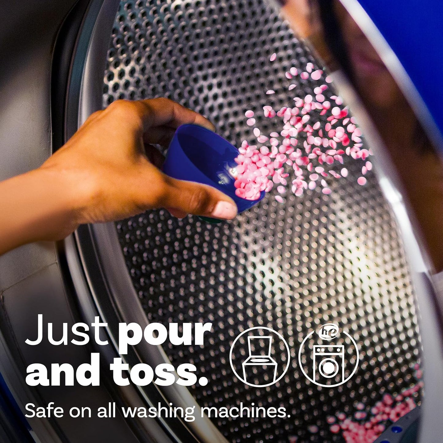 Downy Infusions In-Wash Laundry Scent Booster Beads, BLISS, Sparkling Amber and Rose, 13.4 oz