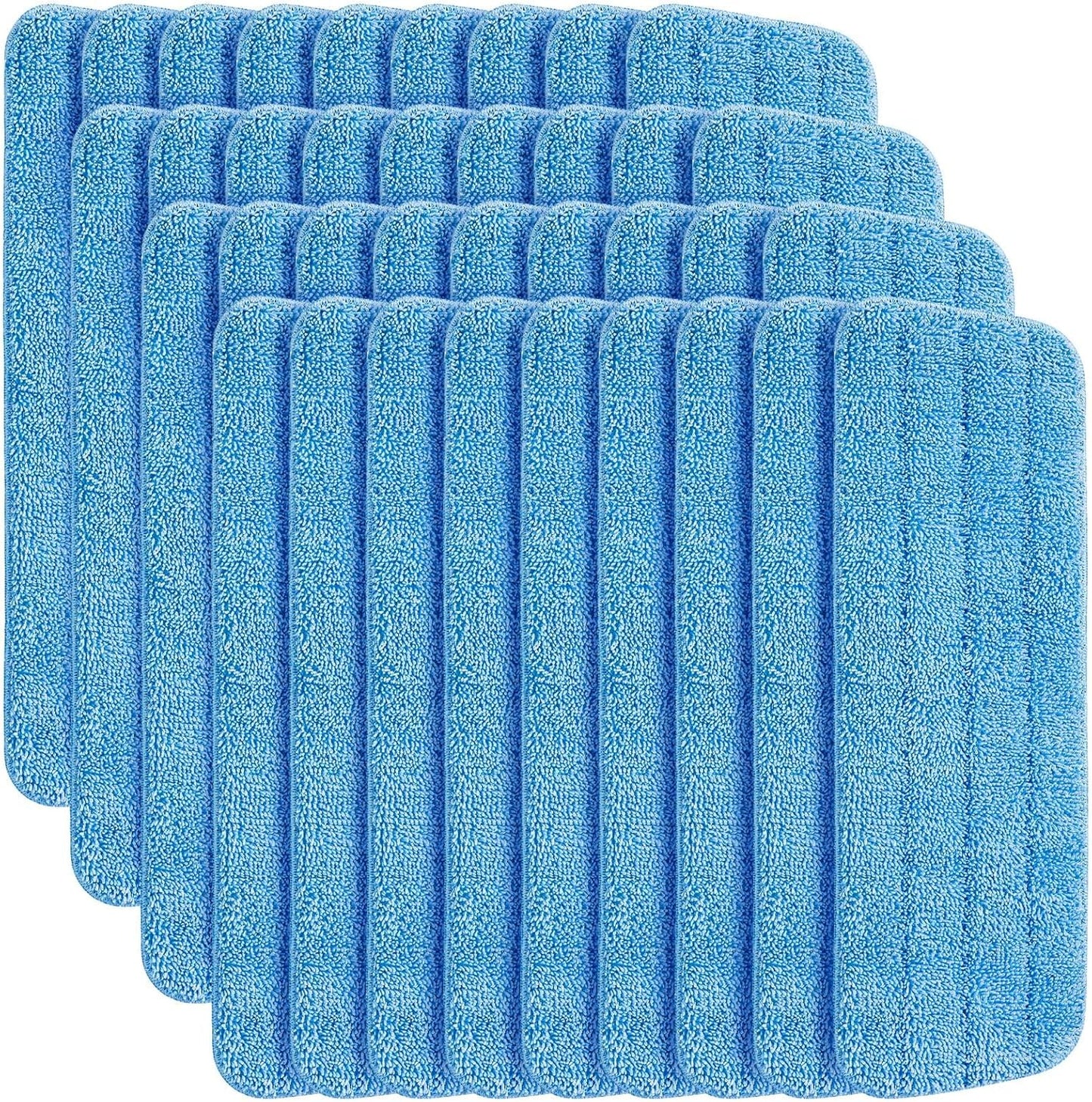 48 Pcs Microfiber Mop Pads Machine Washable Cleaning Flat Mop Head Replacement Reusable Household Pads for Hardwood and Hard Surface Floor Cleaning and Scrubbing