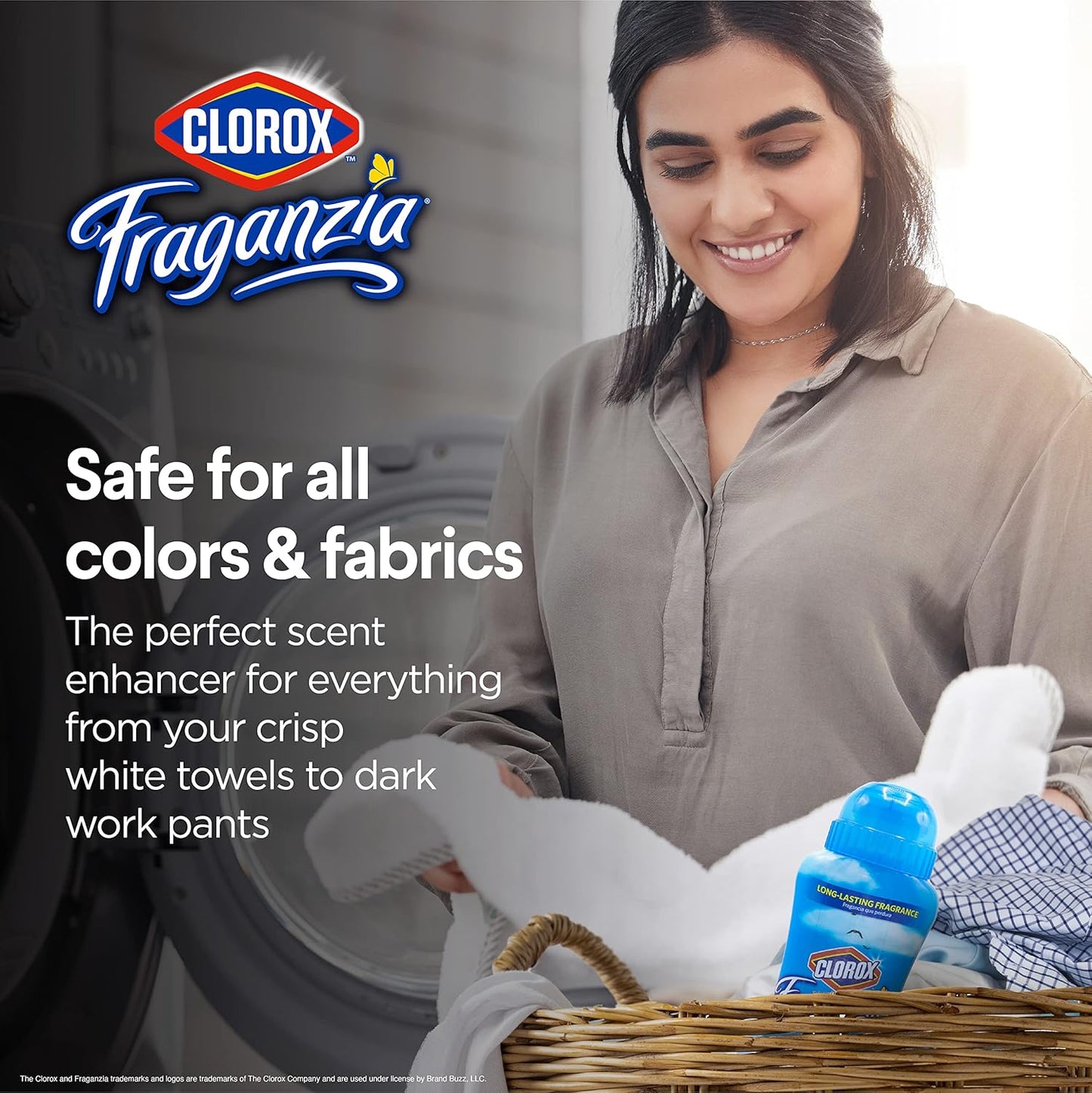 Clorox Fraganzia Laundry Scent Booster Crystals in Morning Sky Scent - Scented In-Wash Freshener Beads for Fresh, Clean, Great Smelling Clothes and Linens, 18 Oz - 2 Pack