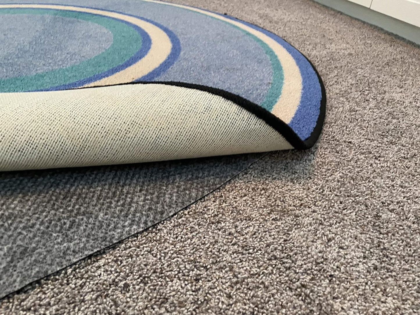 Hold-a-Rug Plush 8' Round Nonskid, Nonslip Rug Pad, Reversible Gripper, ¼ Thick, Safe for All Floors and Carpet, Keep Area Rugs Secure