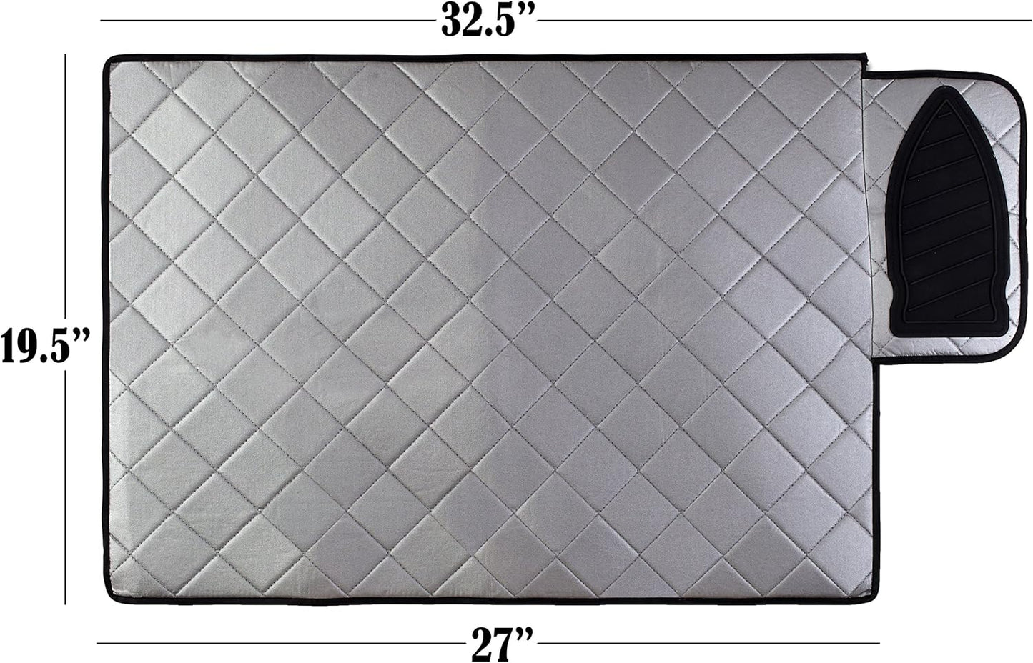 Handy Laundry Magnetic Ironing Mat, Change Any Flat Surface into an Ironing Board, Silicone Slip Resistant Iron Rest to Safely Place Your Hot Iron, Easy to Take Along When Traveling, (19 x 28 Inches)