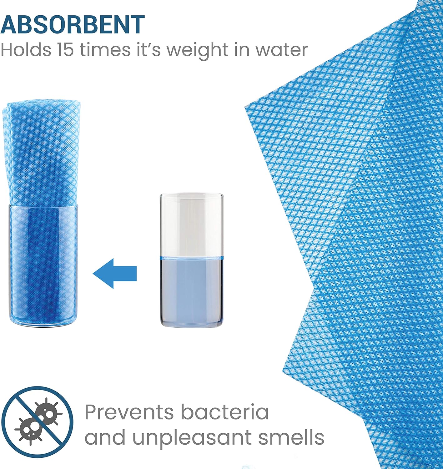 SCRUBIT Reusable Handy Wipes – Cleaning Cloth for House and Office - Dish Cloths for Washing Dishes - Multi Purpose Cleaning Towels (12 x 20 in) 24 Pack