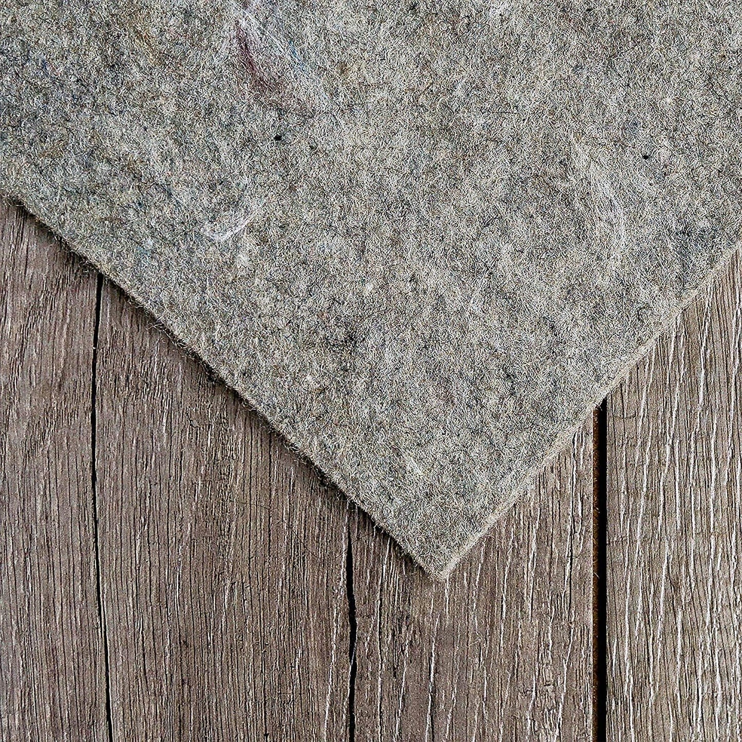RUGPADUSA - Dual Surface - 4' Round - 1/4" Thick - Felt + Rubber - Non-Slip Backing Rug Pad - Safe for All Floors