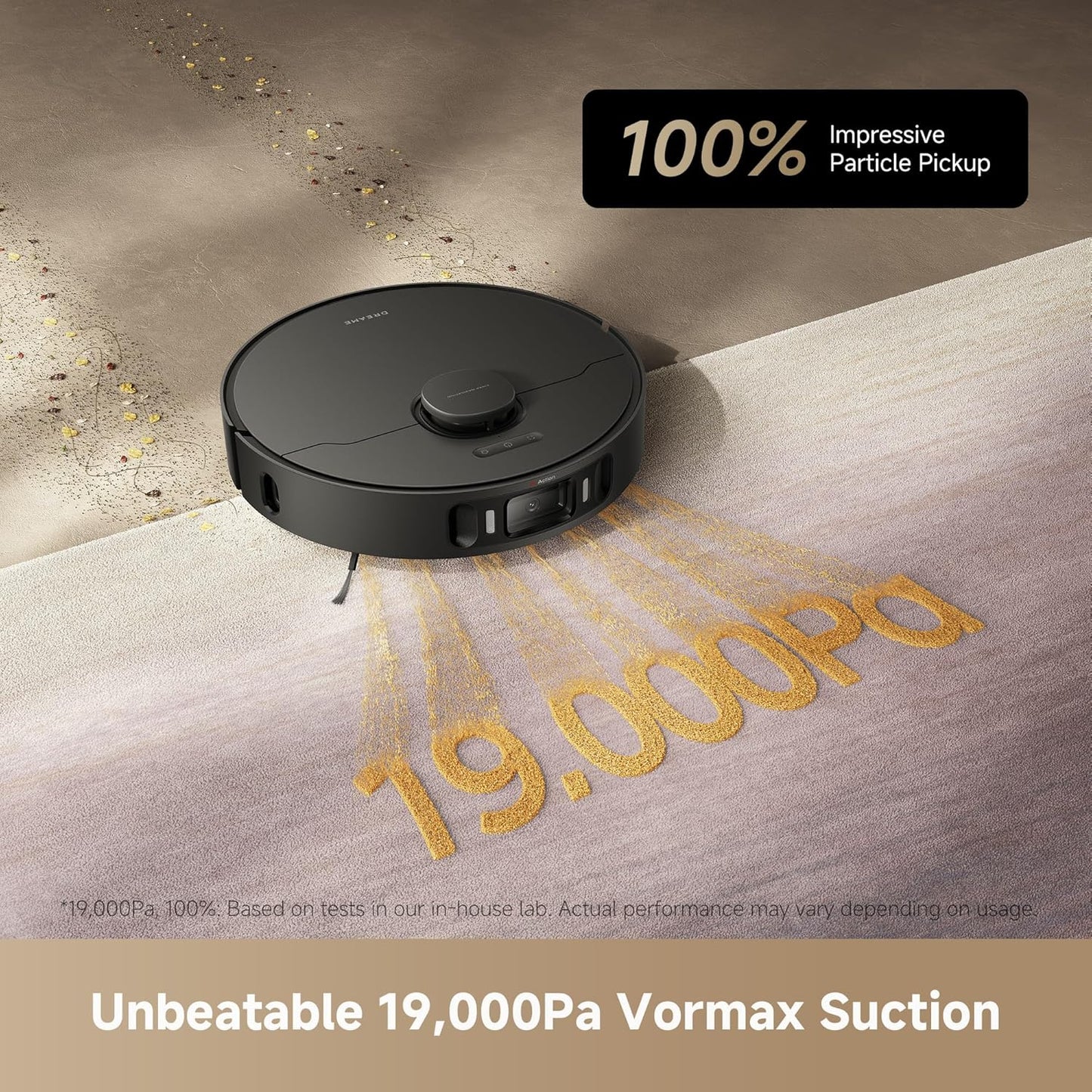 DREAME L40s Ultra AE Robot Vacuum and Mop Combo, 19,000Pa Suction, Self Emptying Dust Box, Flexible Mop & 167℉ Self Cleaning Washboard, Diverse Brush Selection, All-in-One Station, Auto Refill