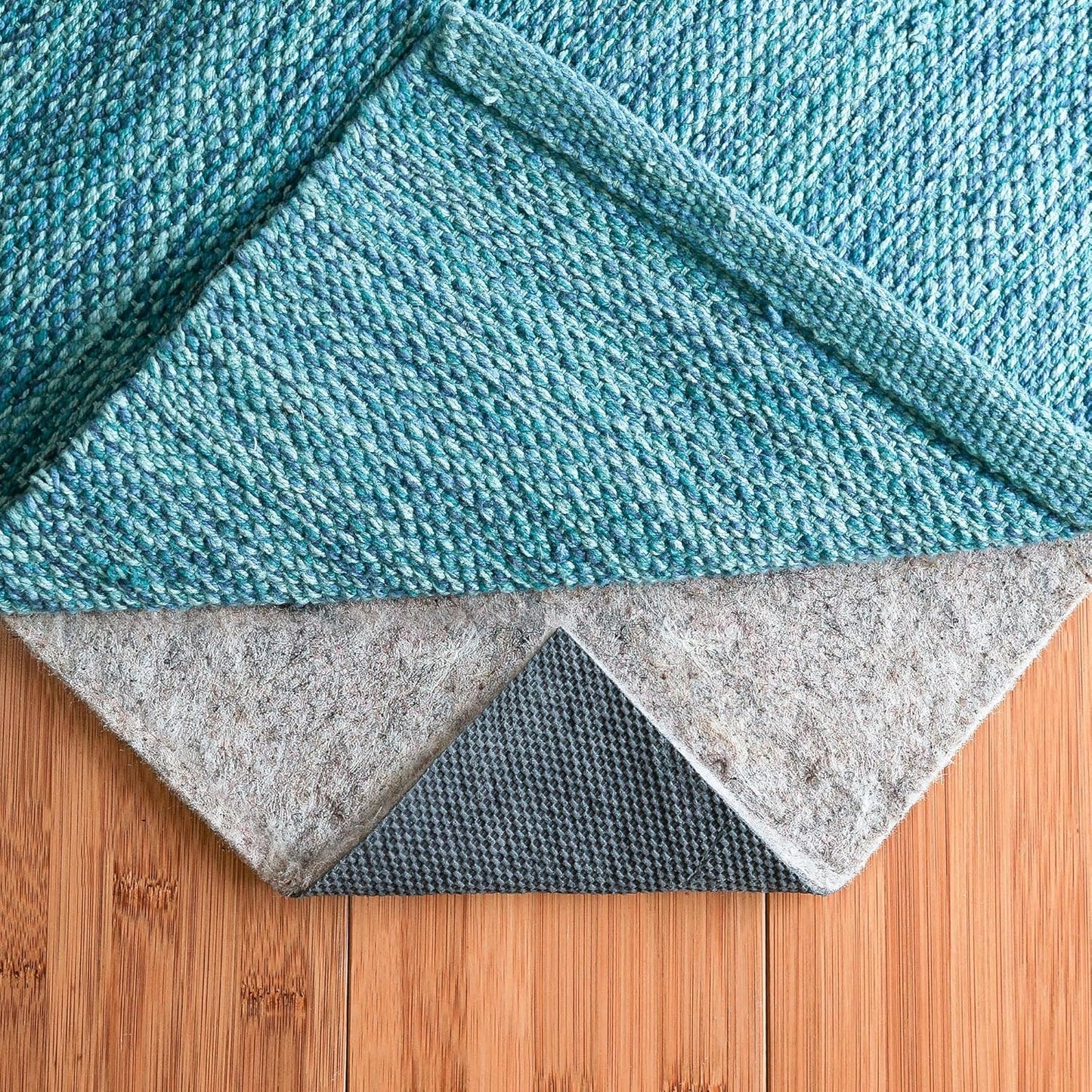 RUGPADUSA - Dual Surface - 6'10" x 9'10" - 1/8" Thick - Felt + Rubber - Non-Slip Backing Rug Pad - Adds Low-Profile Comfort and Protection