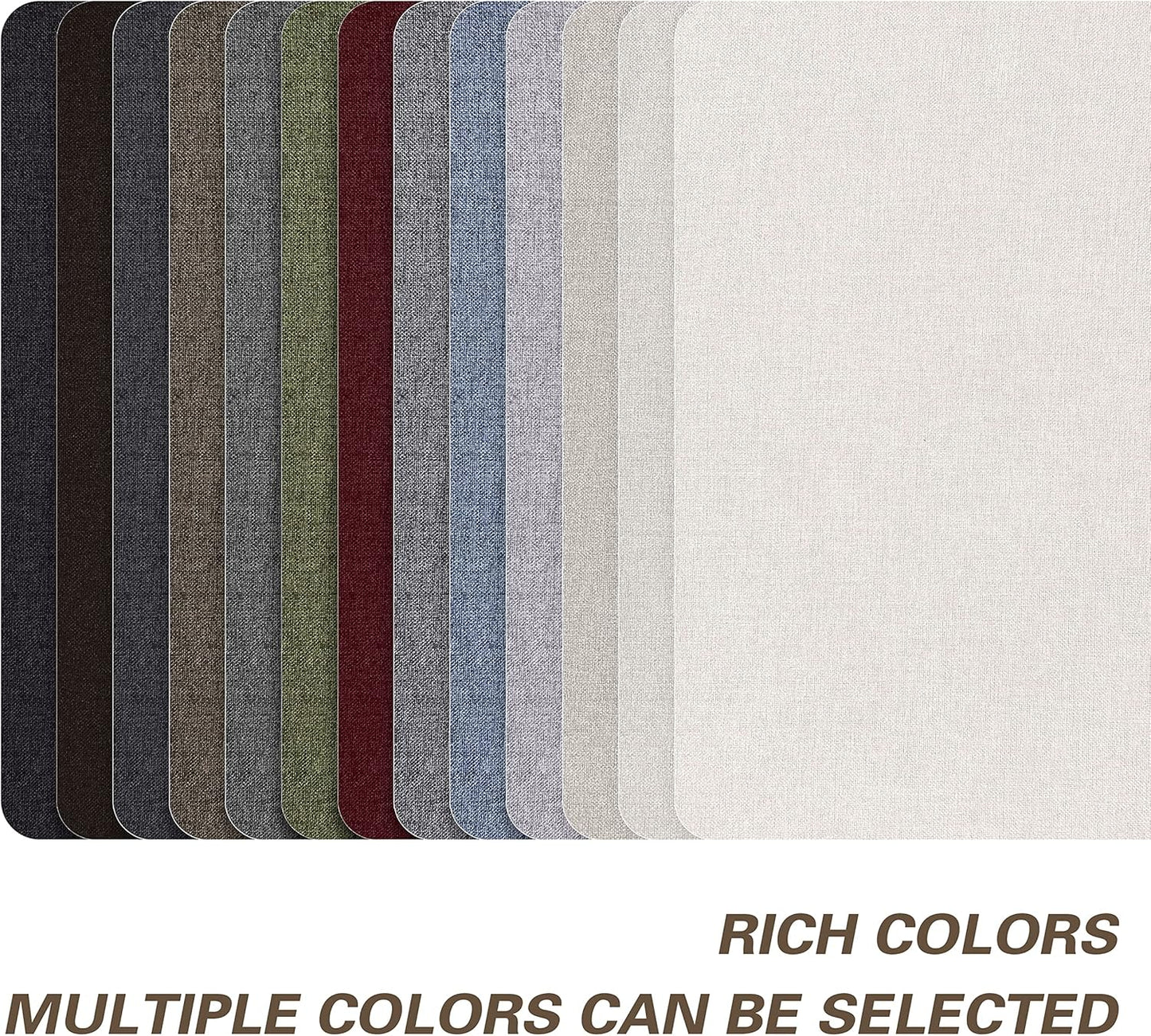 KING MOUNTAIN Fine Linen Repair Patches, Self-Adhesive Linen Fabric Patches, 8X11 inch Extra Size, Multi Color, Can be Used for Linen Sofa Repair and Linen Clothes Repair(8" x 11", Charcoal Gray)
