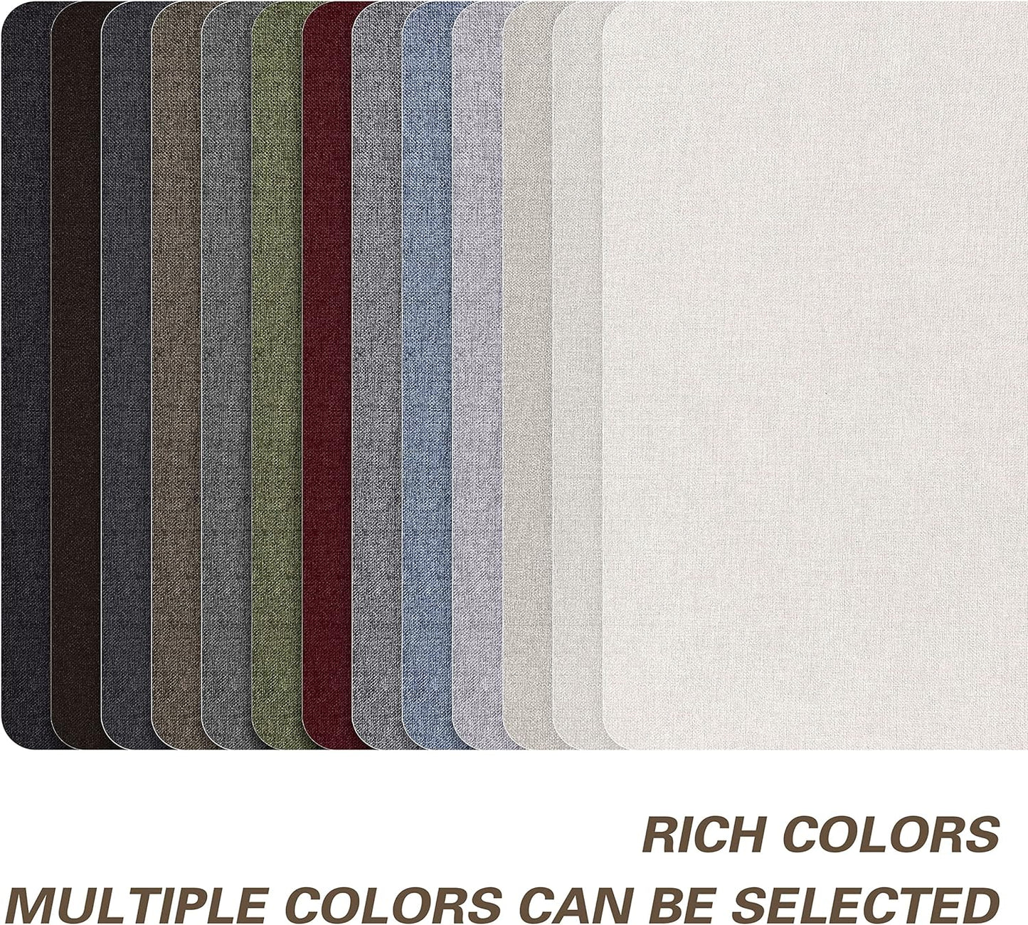KING MOUNTAIN Fine Linen Repair Patches, Self-Adhesive Linen Fabric Patches, 8X11 inch Extra Size, Multi Color, Can be Used for Linen Sofa Repair and Linen Clothes Repair(Beige,8" x 11")